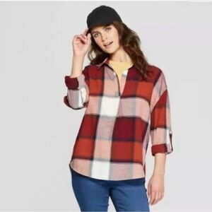 Universal Thread Blouse Shirt Top Flannel